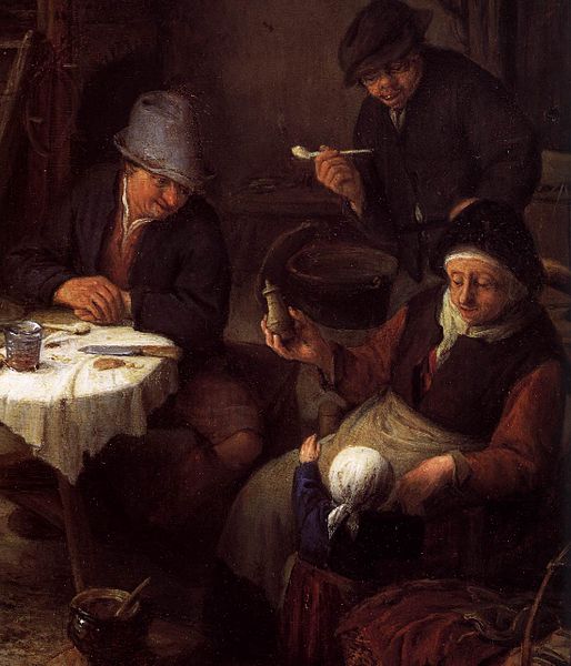 File:Adriaen van Ostade - Peasant Family in a Cottage Interior (detail) - WGA16726.jpg
