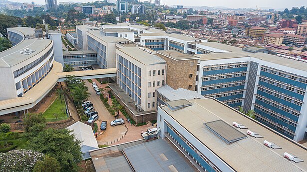 Aerial View of Mulago Hospital in Uganda Photographer: Tusk media