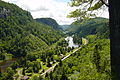 The Agawa Canyon Wilderness Park viewed from the Lookout Trail observation platform.