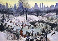 Agnes Tait, Skating in Central Park, 1934, Smithsonian American Art Museum.jpg