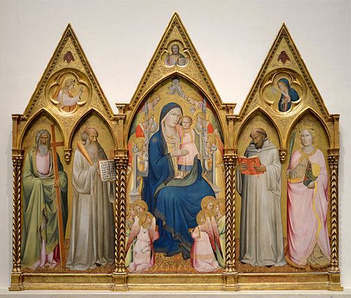 Madonna with saints and angels
