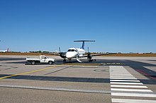 Airnorth Embraer EMB 120 Brasilia at Darwin International Airport during the dry season. Airnorth Brasilia.jpg