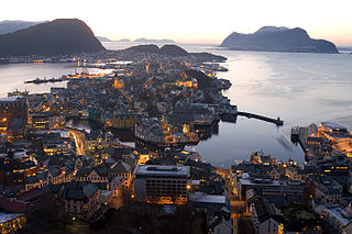 Nørvøya island in Ålesund, Norway