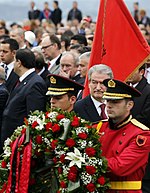 Ceremonies being performed at the Martyrs of Nation Cemetery Albanien feiert 100 Jahre Unabhangigkeit (8232495798).jpg