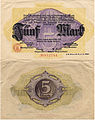 5 Mark, 1918