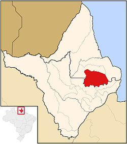 Location of Tartarugalzinho in Amapá