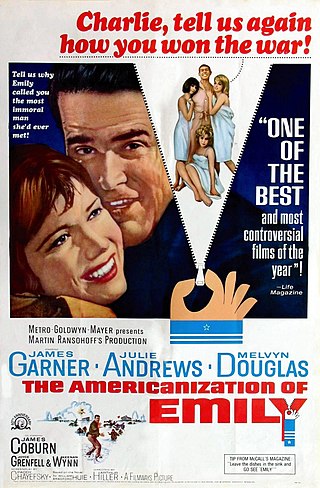 <i>The Americanization of Emily</i> 1964 black comedy war film written by Paddy Chayefsky and directed by Arthur Hiller