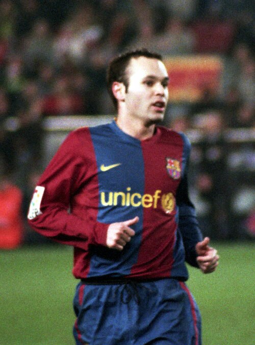 Iniesta with Barcelona in 2006