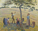 카미유 피사로, 《사과 수확》 (1888년), 캔버스에 유화, 61 x 74 cm, 댈러스 미술관 소장