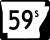 Highway 59S markør