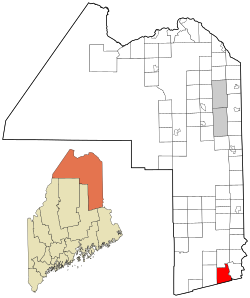 Location of Bancroft, Maine