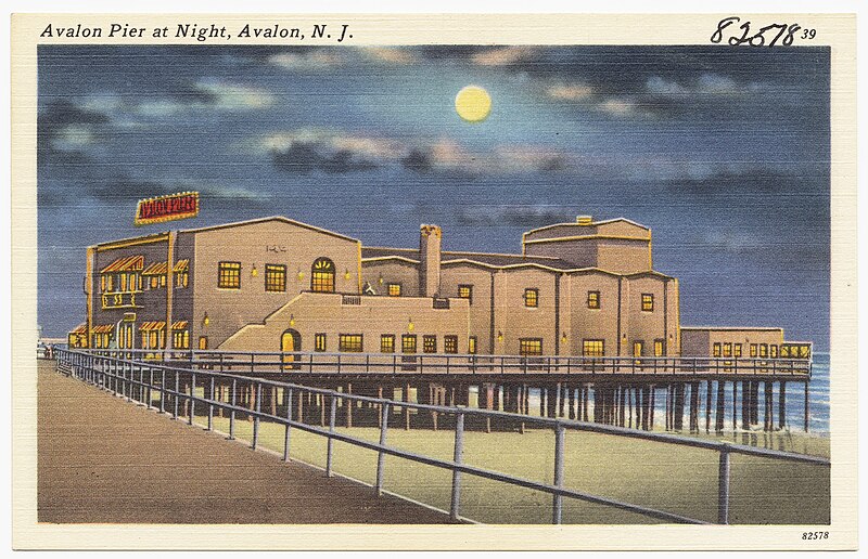 File:Avalon Pier at night, Avalon, N. J. (8405696630).jpg