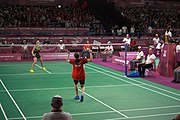 Deutsch: Badminton bei den Olympischen Jugendspielen 2018; Tag 4, 10. Oktober 2018; Viertelfinale Mädchen: Pattarasuda Chaiwan (Thailand) - Vivien Sándorházi (Ungarn) 21-9, 21-8 23′ English: Badminton at the 2018 Summer Youth Olympics at 10 October 2018 – Girls Quarterfinal: Pattarasuda Chaiwan (Thailand) - Vivien Sándorházi (Hungary) 21-9, 21-8 23′