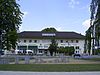 Station building with restaurant