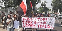 The Batak Flag at a protest. Batak Flag at a Protest.jpg