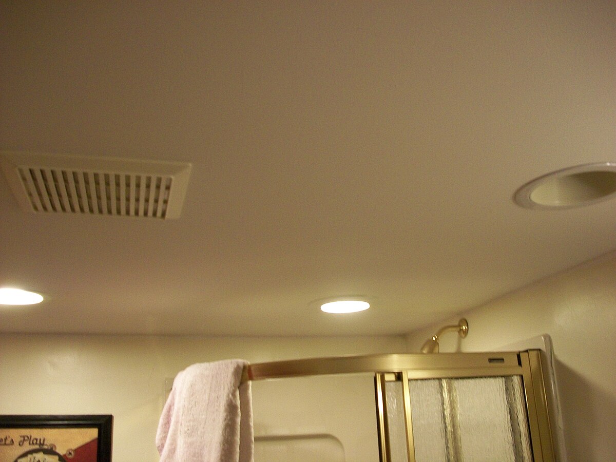 File Bathroom Ceiling With Vent Jpg Wikimedia Commons