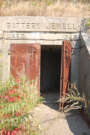 Battery Jewell constructed during WW II.