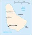 CIA map of Barbados