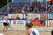 Deutsch: Beachhandball Europameisterschaften 2019 (Beach handball Euro); Tag 6: 7. Juli 2019 – Männerfinale, Dänemark-Norwegen 2:0 (25:18, 19:16) English: Beach handball Euro; Day 6: 7 July 2019 – Men's Final – Denmark-Norway 2:0 (25:18, 19:16)