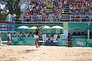 Deutsch: Beachvolleyball bei den Olympischen Jugendspielen 2018; Tag 11, 17. Oktober 2018; Jungen, Spiel um Platz 3 – Argentinien-Ungarn 2:0 (21–15/21–15) English: Beach volleyball at the 2018 Summer Youth Olympics at 17 October 2018 – Bronze Medal Match – Argentina-Hungary 2:0 (21–15/21–15)