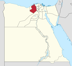 Beheira Governorate on the map of Egypt