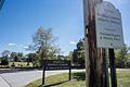 Another sign, this one in front of the Middle School and cemetery