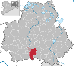 Läget för kommunen Bischofswerda i Bautzen