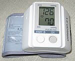 Blood pressure on Omron RX 20050604.jpg