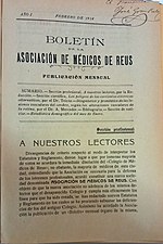 Miniatura per Boletín de la Asociación de Médicos de Reus