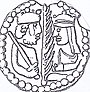 1157. évi Bracteate, Valdemar (Nagy) király és Sophia (Minszk) királynő dániai esküvőjének emlékére emlékeztet. Jpg