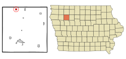 Location of Linn Grove, Iowa