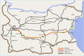 Bulgarian A1 map.svg