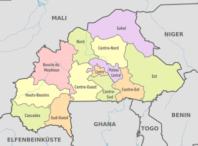 Regionen Burkina Fasos