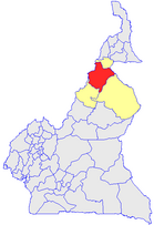 Położenie departamentu na mapie Kamerunu