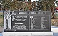 English: Monument marking the Calder Woodburn Memorial Avenue on the Goulburn Valley Highway near Arcadia, Victoria