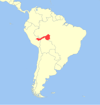 Distribución del tití marrón