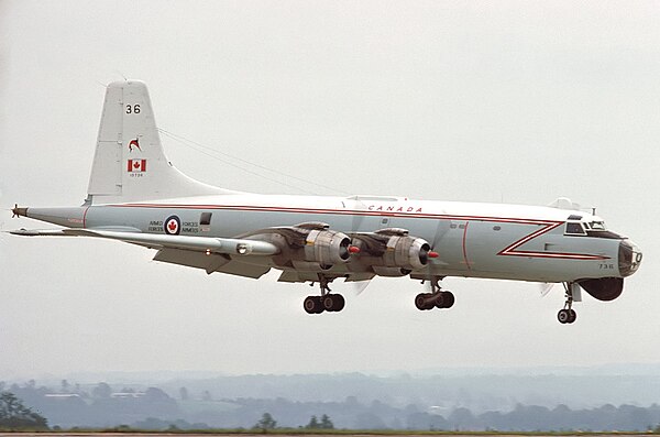 Canadian Armed Forces 415 Squadron Argus Mk.2 descending