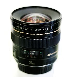 Canon EF 20mm lens EF-mount 35mm format SLR lens