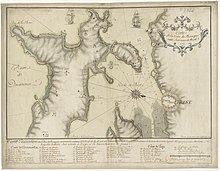 1717 - Carte de la coste de Bretagne aux environs de Brest (Gouyon Miniac).