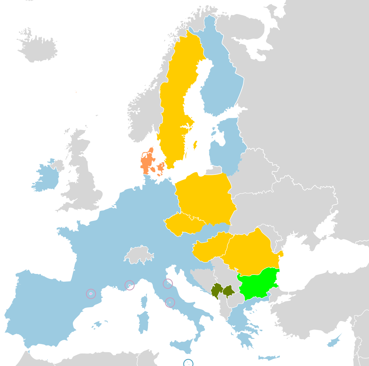 zone union européenne