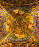 Ceiling Civitas Dei, Entrance of the Cathedral, Aachen, Germany.jpg