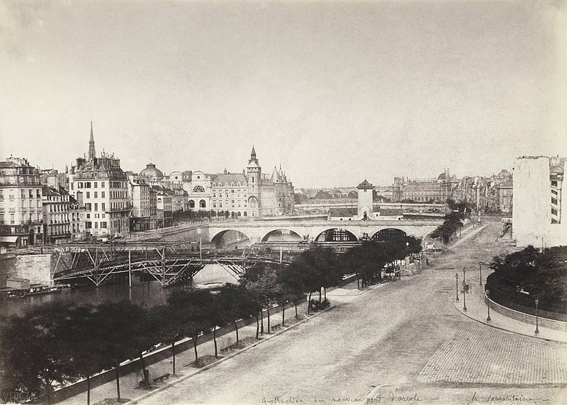 File:Charles Nègre, Construction du pont d’Arcole, 1855.jpg