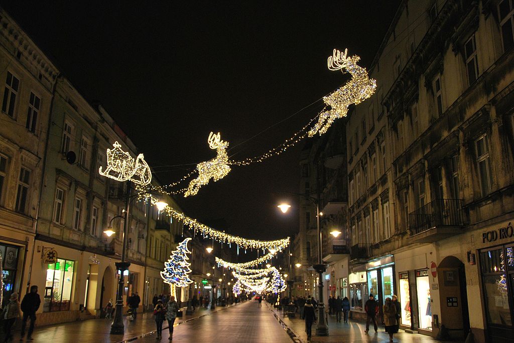 Christmas decorations in Łódź, December 2014 08.jpg