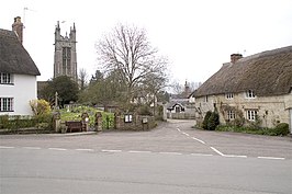 Straatbeeld in Cattistock