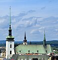 Utsikt över templets tak från söder