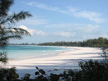 Club Med beach in Central Eleuthera, Bahamas