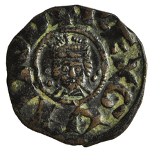 Coin issued by Guy de Lusignan during when he was Lord of Cyprus (Crop).png