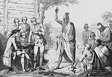 Conference between the French and Indian leaders around a ceremonial fire by Emile Louis Vernier Conference Between the French and Indian Leaders Around a Ceremonial Fire by Vernier.jpg