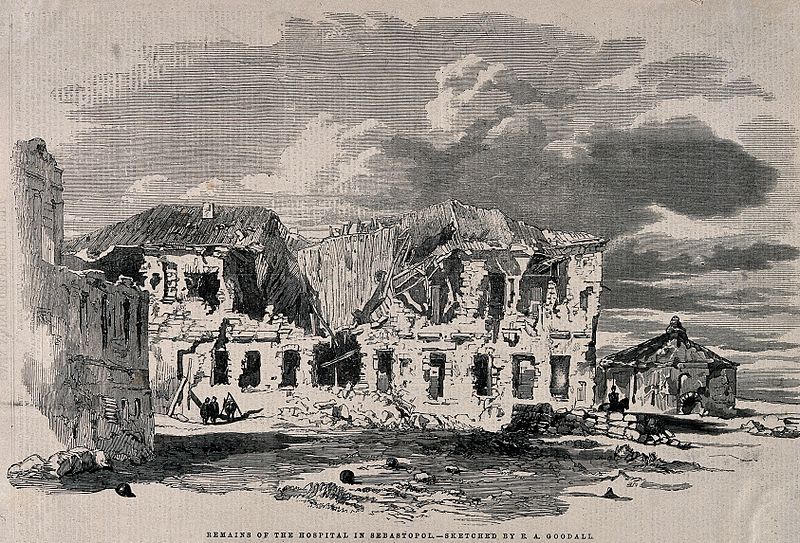 File:Crimean War, Russia; remains of the hospital in Sebastopol. Wellcome V0015412.jpg