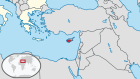 Localización de Chipre.